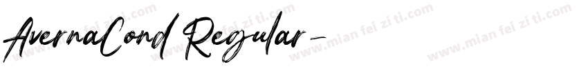 AvernaCond Regular字体转换
